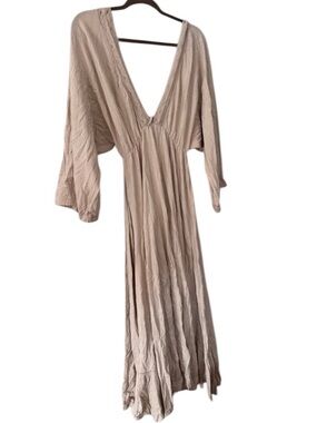 Free People Maxi Dress in Light Beige